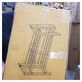 Stony-Edge No Assembly Folding Shoe Rack Organizer, 2 Shelves, Home Shoe Storage Bench, Quality Furniture. Espresso Color. 28" Wide.