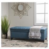 Hastings Tufted Fabric Storage Bench by Christopher Knight Home- Retail:$165.49