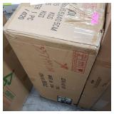 40-inch Outdoor Water Fountain Faux Stone Waterfall Features w/ Lights- Retail:$265.99