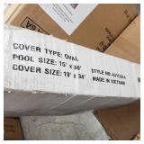 Robelle Premium Mesh XL Winter Cover for Oval Above-Ground Pools- Retail:$134.99