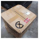 Enova Home Ivy 18 Inches Modern Linen Fabric Round Storage Ottoman For Living Room- Retail:$116.46