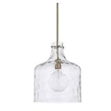 Capital Lighting Homeplace 1-LT Pendant - Aged Brass - 325717AD