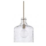Capital Lighting Homeplace 1-LT Pendant - Aged Brass - 325717AD