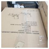 Outdoor Aluminum Folding Recliner Adjustable Chaise Lounge (Set of 2) - 20" W x 45" D x 14" H- Retail:$258.99