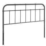 MODWAY Alessia Gray Queen Metal Headboard