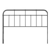 MODWAY Alessia Gray Queen Metal Headboard