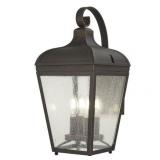 Marquee Oil Rubbed Bronze W/ Gold High Outdoor Wall Mount By Minka- Retail:$254.95