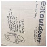 Marquee Oil Rubbed Bronze W/ Gold High Outdoor Wall Mount By Minka- Retail:$254.95