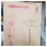 Foxwood Wingback Barstool (Set of 2) by Christopher Knight Home Charcoal + Dark Brown Retail $265.99