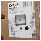 KRAUS Standart PRO Undermount Single Bowl Stainless Steel Kitchen Sink- Retail:$249.95
