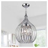 Null- Argo 3-Light Chrome Semi-Flush Mount - Chrome Finish - Chrome Finish- Retail:$117.99