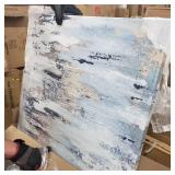 Blue Illusion Square Print on Canvas Set of 2- Retail:$154.49
