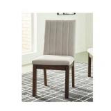 Dellbeck Casual Dining Upholstered Side Chair Set of 2, Beige - Standard- Retail:$256.49