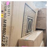 Ezra Soft Coner Metal Rectangular Mirror