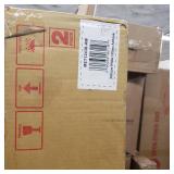 OSP Home Furnishings Swivel Stool 30" with Solid Back in Antique White Finish