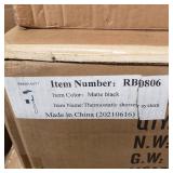 Thermostatic Complete Shower System - Matte Black