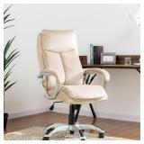 Glitzhome 47"H Velvet Gaslift Adjustable Swivel Office Chair- Retail:$221.99