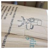 Glitzhome 47"H Velvet Gaslift Adjustable Swivel Office Chair- Retail:$221.99