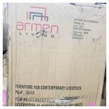 Pharaoh Swivel Mineral Finish and Grey Faux Leather Bar Stool- Retail:$259.49