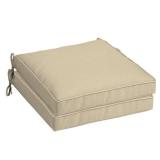 Arden Selections New Tan Leala Texture Outdoor Seat Cushion 2-Pack - 21 in L x 21 in W x 5 in H