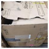 Blue- Corvus Livorno Outdoor Wicker Chat Set with Swivel Chair (1 Chair Only)- Retail:$542.49