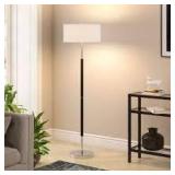Silver Orchid Gotho Matte Black/ Polished Nickel Floor Lamp- Retail:$91.49