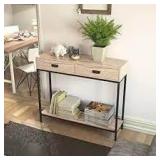 Roomfitters 2 Drawer Entryway Console Table for Hallway Foyer- Retail:$141.15