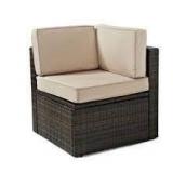 Palm Outdoor Wicker Corner Chair