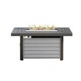 Wevok Rectangle Aluminum Propane Fire Pit Table by Havenside Home- Retail:$1039.99
