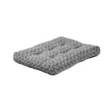 MidWest Quiet Time Dog Bed & Crate Mat, Deluxe Ombre Swirl, 24", Gray