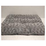 MidWest Quiet Time Dog Bed & Crate Mat, Deluxe Ombre Swirl, 24", Gray