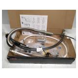 Delta Stainless High-Arc Kitchen Faucet with Side Spray Retails $