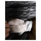 3 Pieces Patio Set Outdoor Patio Furniture Sets Wicker Bistro Set Rattan Chair Conversation Sets Garden Porch Furniture Sets for Yard and Bistro with Coffee Table (Black)