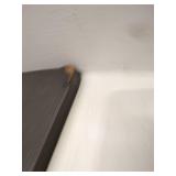 Assembly Foldable Small Computer Table,Sturdy and Heavy Duty Writing Desk for Small Spaces and -Damage Free Deliver(Black Walnut) AC5CB8040