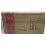 C Shaped End Table for Sofa Couch and Bed, White Amazon