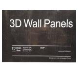 rt3d Decorative 3D Wall Panels in Diamond Design, 12"x12" Matt White