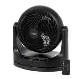 Woozoo - Oscillating Air Circulator Fan with Remote - 3 Speed with Timer - Medium Room 275 ftÂ² - Black