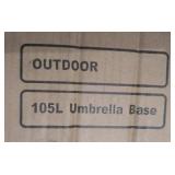 4 Pieces Heavy-Duty Umbrella Base Stand Patio Umbrella Stand Square Base Plate, Easy Fill with Water or Sand Retails $80