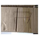 JAUREE Clothes Drying Rack, 2M/79 Inches Stainless Steel Garment Rack Adjustable and Foldable Space Saving Laundry Drying Rack for Indoor Outdoor with Windproof Hooks