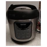 AromaÂ® 8-Cup (Cooked)/2Qt. Cool-Touch Digital Stainless Steel Rice & Grain Cooker, Black (ARC-994SB)