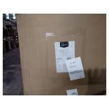 Basics Leather-Padded, Adjustable, Swivel Office Desk Chair with Armrest, Black