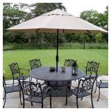 4 Pieces Heavy-Duty Umbrella Base Stand Patio Umbrella Stand Square Base Plate, Easy Fill with Water or Sand Retails $80