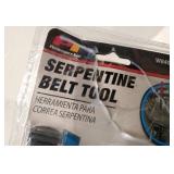 Performance Tool Serpentine Belt Tool - 15, 16, 18mm hex or 3/8" or 1/2" square drive - Also 13, 14 & 15mm crowfoot