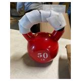 BalanceFrom Vinyl Coated Kettlebell (50lb)