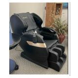 NEW Full Body Zero Gravity Shiatsu Massage Recliner with Heat Foot Roller (BLACK)