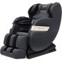 NEW Full Body Zero Gravity Shiatsu Massage Recliner with Heat Foot Roller (BLACK)
