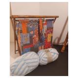 Craft holder, magazine rack and two walking sticks/canes