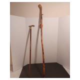 Craft holder, magazine rack and two walking sticks/canes