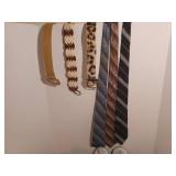 Belts, ties, men