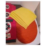 New bathmat, Christmas towel set, towels